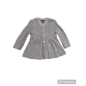 Lovely BCBG Maxazria Brown Wool Textured Knit Sweater Medium